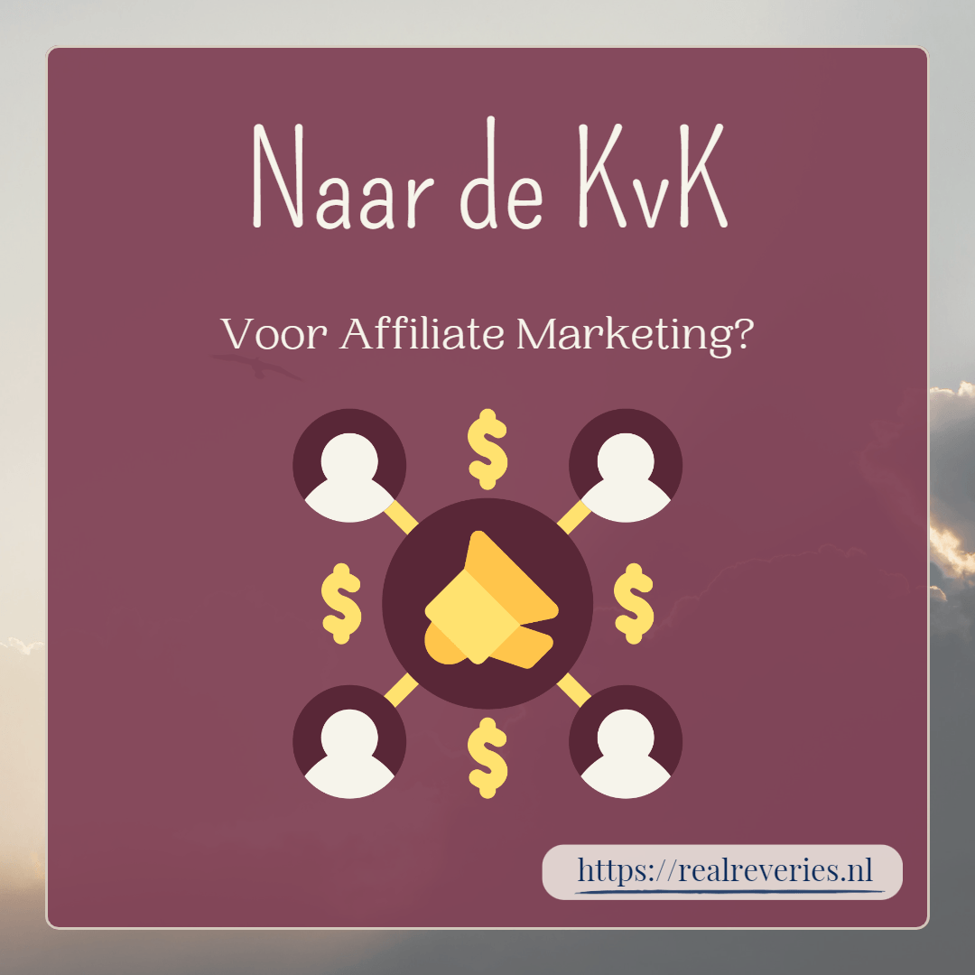 Naar de KvK voor affiliate marketing? in een instagram square