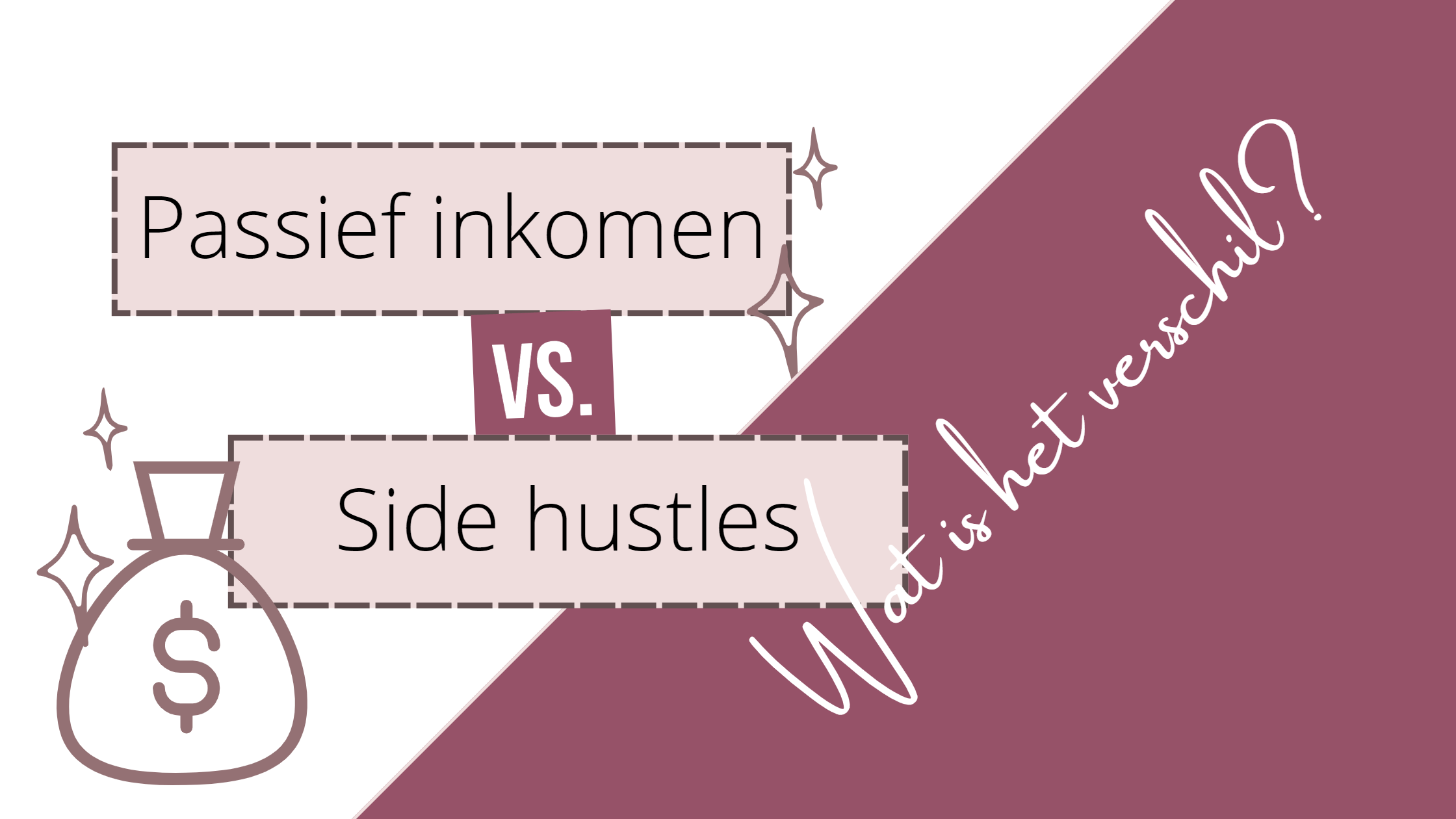 Passief inkomen versus side hustles: wat is het verschil?