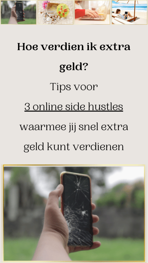 pinterest pin tips voor 3 online side hustles om extra geld te verdienen